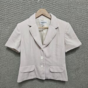 DANNY & NICOLE Women’s Light Pink Short Sleeve Blazer Jacket Size 8
